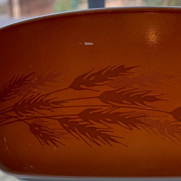 Vintage 1980s Pyrex Autumn Harvest 472-B, 750 ml (3 cup) Handled Dish - Picture 11 of 11